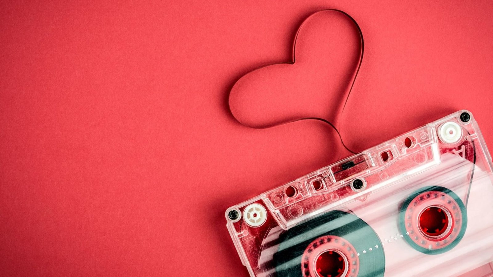 a radio and a heart showing The Best Music for Valentine's Day